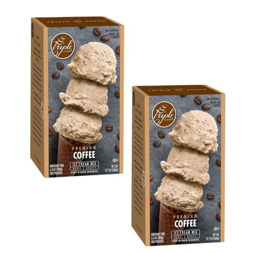 Triple Scoop - Premium Coffee (2) Ice Cream Mix For