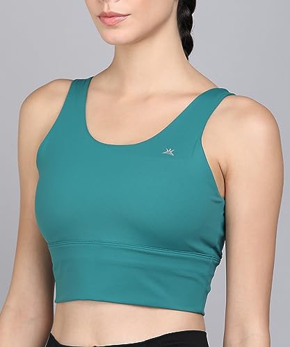 Image of Kobo Medium Impact Slip on Everyday Sports Bra for Women - Lightly-Padded, Non-Wired & High Coverage | Lined Cups with Removable Inserts (Imported)