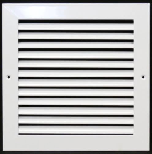 HVAC Premium 8'' X 8'' Aluminum Return Grille - Easy Air Flow - Linear Bar Grilles [Outer Dimensions: 9.5w X 9.5''h]