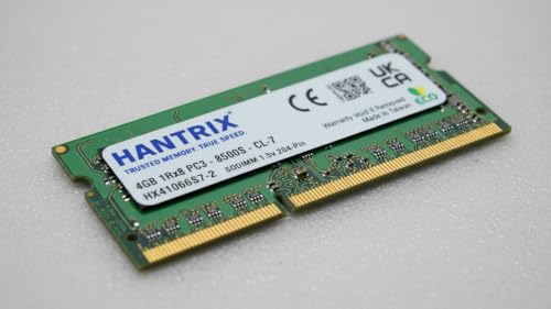 Image of 4GB DDR3 1066MHz Laptop RAM PC3-8500S 204-Pin SO-DIMM Notebook Memory Module | 1.5V Single Rank 1Rx8 Laptop Upgrade | Premium Korea Chips Hardware Stick | 3-Year Warranty