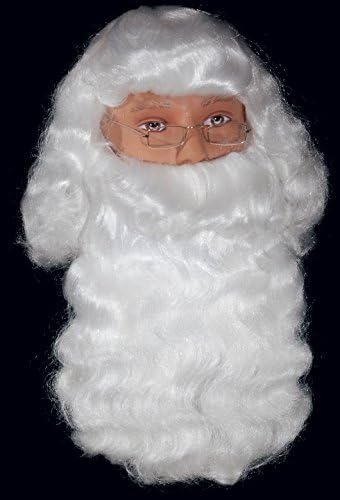 Loftus Perfect Santa Claus Costume Christmas Wig & Beard Set, White, One Size image 4