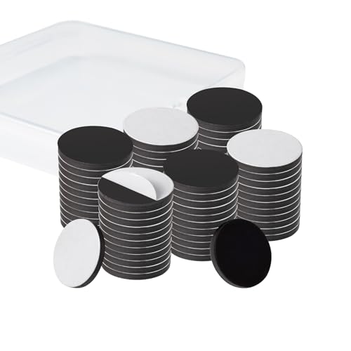 Round Flexible Magnets with Adhesive Backing, 100pcs 0.8\"x0.08\" Magnetic Dots for Office Supplies, Whiteboard, Crafts, Fridge, & School Projects Teacher Must Have - Teacher Supplies