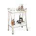 Dxbqm Service Trolley Regal Trolley, schmiedeeiserne nordische Weinregale Schönes und großzügiges Restaurant Hotel Beauty Salon Cart, Weiß, 2 Größen Trolley, 80X40X75Cm
