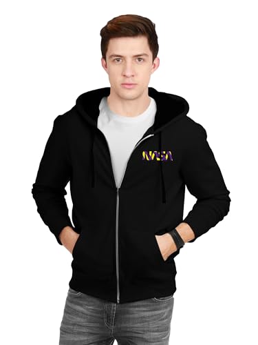 Image of fanideaz Mens Cotton Graphic Printed Zipper Hoodie for Men