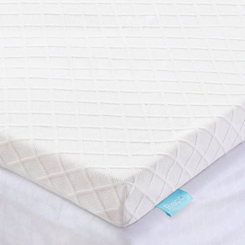 RECCI 3 Inch Memory Foam Mattress Topper Queen, PressureRelieving