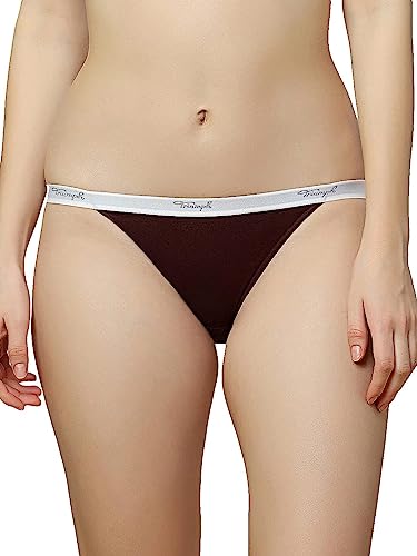 Image of Triumph Stretty Cotton 141 Everyday Comfort Tanga Brief - Pack of 3(Colors and Prints May Vary)