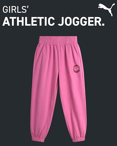 PUMA Girls' Sweatpants - Fleece Jogger Pants with Side Pockets - Baggy Fit Jogger Pants for Girls (S-XL)2
