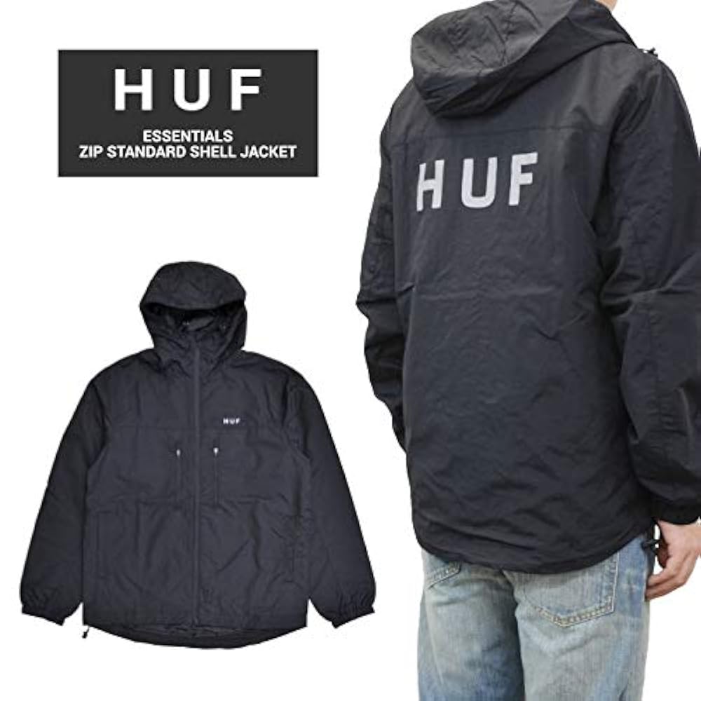 Amazon.co.jp: [HUF(ハフ)] ESSENTIALS ZIP STANDARD SHELL