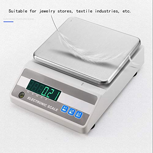 Báscula digital multifuncional LCD acero inoxidable 5kg precisión miniatura 6