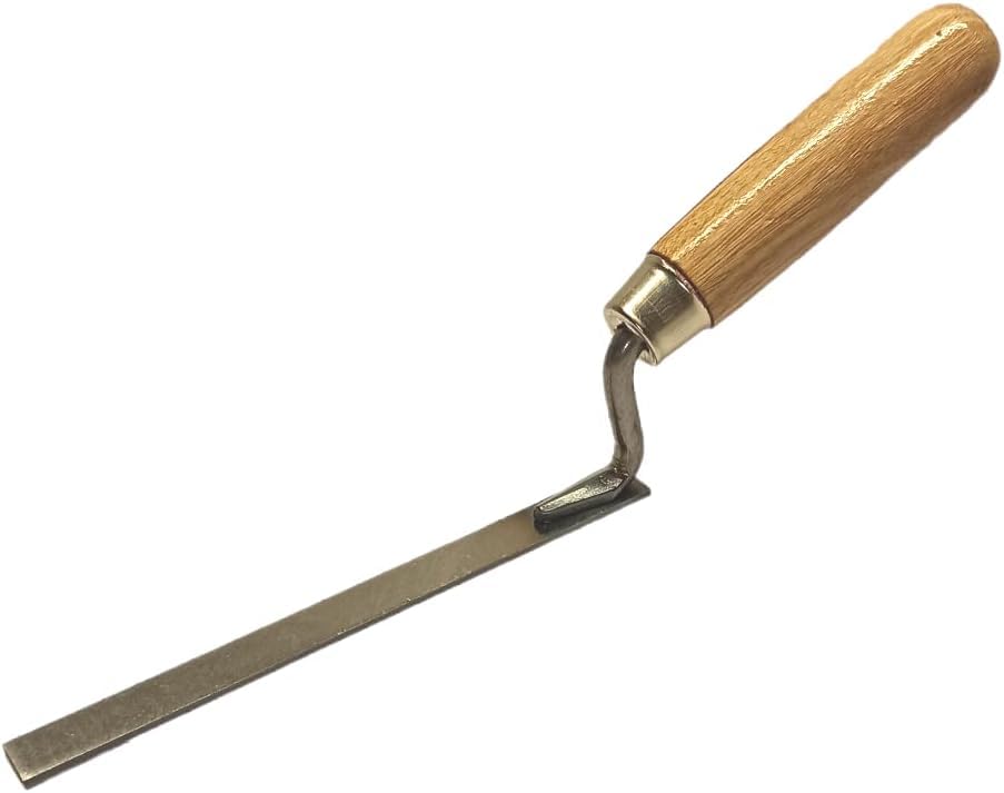 Strong Finger Pointing Trowel 10 mm - 0.39 inch Spring Carbon Steel Tuck with Wooden Handle (10mm)