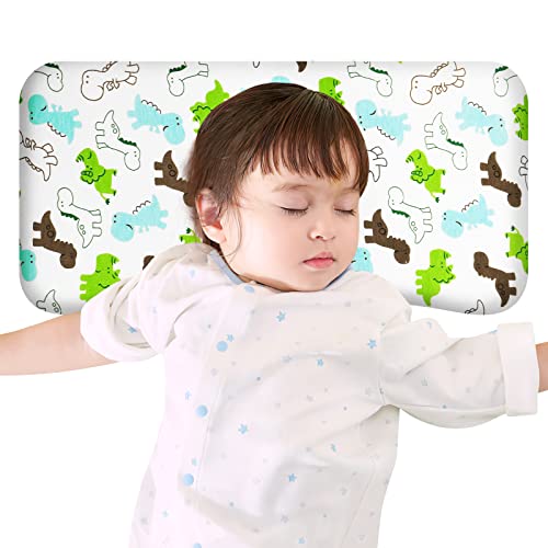 Icare Toddler Pillow With Pillowcase,10X18 Inch Cotton Small Pillow For Sleeping, Kids Pillow With Washable Cartoon Pillowcase - Pillow For Toddlers 3-6 Years, Perfect For Travel, Toddler Bed Set #TOP4