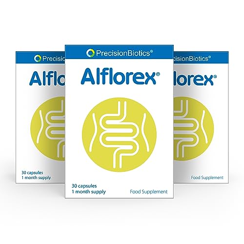 Alflorex Original 12 Week Gut Health Plan - by PrecisionBiotics - Includes Individual Support & Alflorex Original Probiotic 30 Caps x 3 Packs