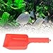 MOPFOL Red Plastic Gravel Sand Shovel Aquarium Sand Scooper Fish Tank Gravel Strainer Cleaning Tool