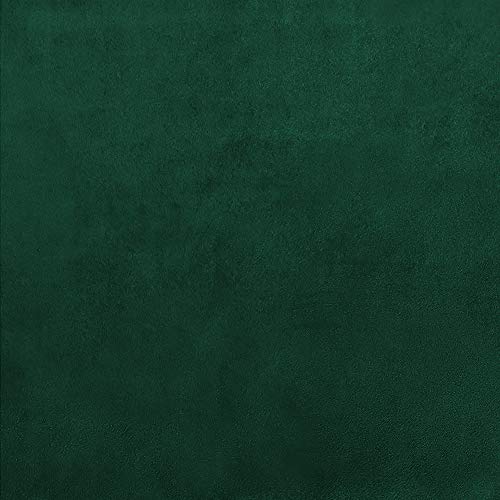 Oxford Homeware Emerald Green Blackout Curtains for Bedroom – 46 x 54 Inch Drop Crushed Velvet Curtains Ring Top - Thermal Insulated Curtains for Living Room with 2 Tie Backs (116cm x 137cm) - Image 6