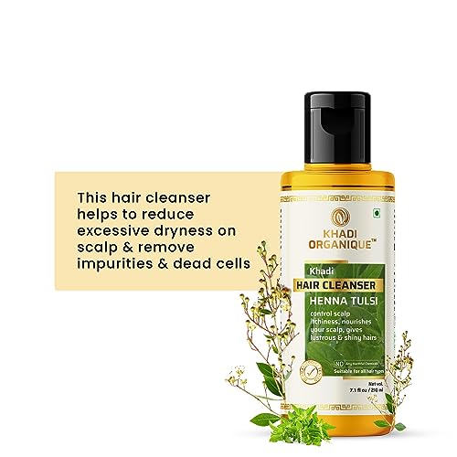 Image of Khadi Organique Henna Tulsi Hair Cleanser (Shampoo) Pack Of 1