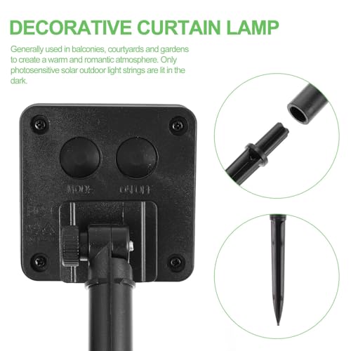 Guirnalda Solar Exterior 50 LED Hoja 5m Impermeable miniatura 7