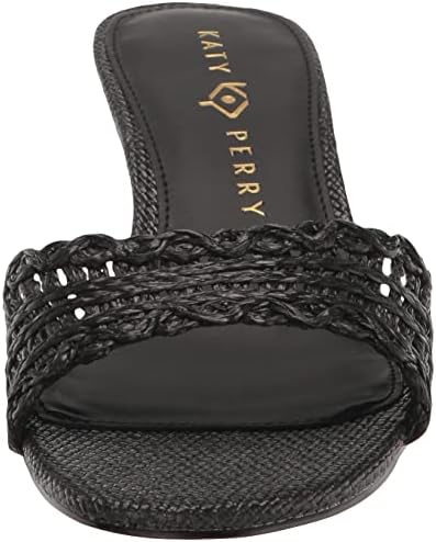 Katy Perry Women's The Flouwer Woven Dress Sandal, Black, 7.5 | Image 1