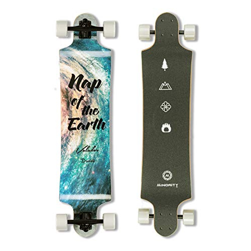MINORITY Downhill Maple Longboard 40-inch Drop Deck (Galaxy)