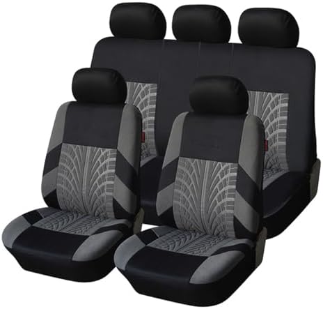 Custom Automotive Car Seat Covers for Tesla Model Y Performance AWD 2022 2023 2025-, Fabric Comfortable Breathable And Easy To Clean, Airbag Compatible Quick Setup (5seats,Grey)
