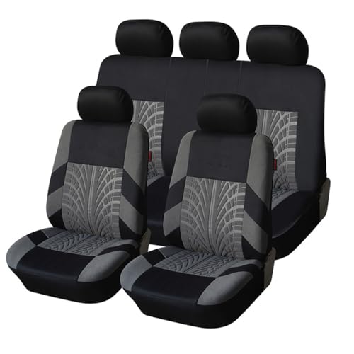 Housses de siège pour VW Scirocco III 2008-2017 | Set complet 5 places gris en tissu