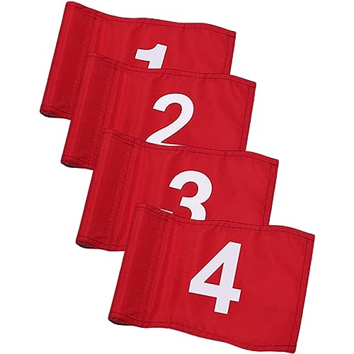 NAMOARLY Golfing Training Flags Set Portable Golfs Flags Poles Numbered Golfing