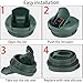 (7 Pack) ubber Seal Replacement for Stanley AeroLight Transit Bottle,Seal Gasket for Stanley AeroLight 16oz/20oz Transit Bottle Leak Proof Insulated Travel Tumbler (7, Black/Gray/Green)