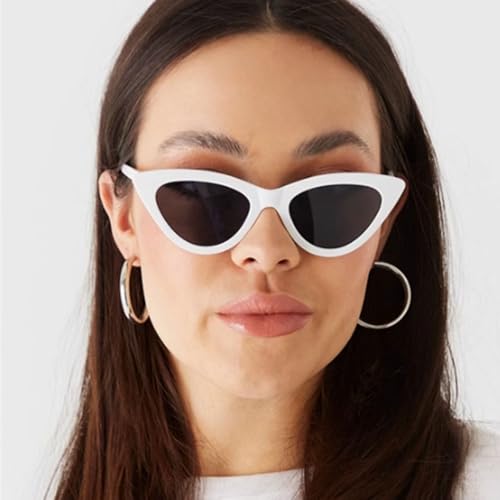 Ridering Retro Small Narrow Vintage Cat Eye Sunglasses for Women Plastic Frame UV400 Protection Retro Sunglasses4