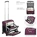 Hanke 16 Inch Underseat Carry On Luggage with Wheels Small Suitcase Softside Luggage Bags for Travel Lightweight Suitcases with Wheels Travel Luggage Personal Item for Men and Women.(Purple)