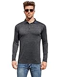 Men's Casual Classic Golf Polo T Shirts Athletic Long Sleeve Jersey Tee Solid Basic Cotton Collared...