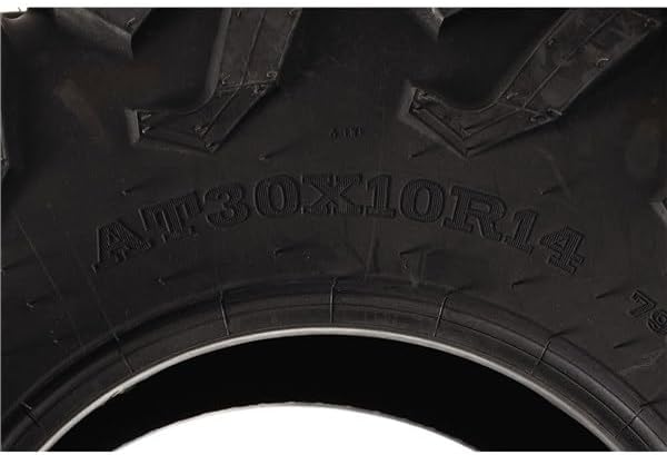Ocelot Gotham 30x10x14 UTV Tires, 8 Ply Quad or Side By Side ATV Tire, Ridged Power Treads, Plow Through Mud and Sand, Ride Over Hard Surfaces - 30" UTV Tires