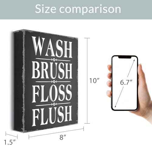 Barnyard-Designs-Vintage-Tin-Sign-Primitive-Country-Farmhouse-Bathroom-Quotes-Home-Decor-Sign-Wash-Brush Barnyard Designs Vintage Tin Sign Primitive Country Farmhouse Bathroom Quotes Home Decor Sign Wash Brush