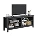 Panana TV Stand, Classic 4 Cubby TV Stand for 60 inch TV, Entertainment Center Media Television Stand for Living Room Bedroom (Black, 55 inch)
