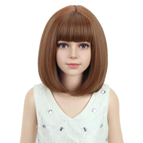 PATTNIUM Dark Orange Wigs Short Bob Wig Women Cosplay Party Synthetic Rose Net Daily Wear Wig