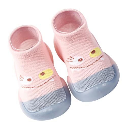 VALICLUD Infant Flooring Shoes 1 Pair Non-slip Baby Shoes Cotton Prewalker Adorable Cartoon Pattern for Baby's Comfort