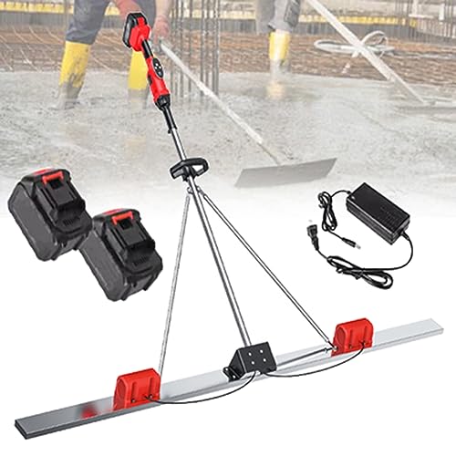 DOZPAL Macchina Vibrante per Finitura del Cemento per massetto Elettrico, Raschietto Elettrico per Cemento 180 cm 48 V Strumento per Finitura del Cemento, Frequenza di Vibrazione Regolabile