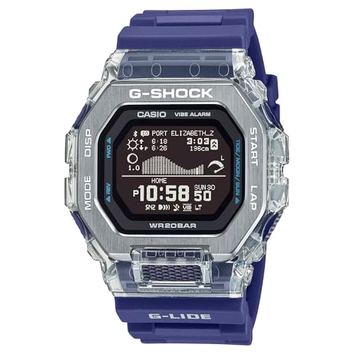 Image of Casio G-Shock G-LIDE GBX-100 Series Digital Blue Resin Watch 50.9mm - GBX100S-2