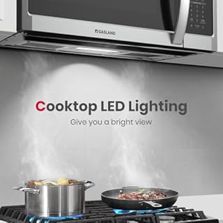 GASLAND 30 Inch Over the Range Microwave Oven, 1.9 Cu.ft. Above Stove Microwave, 11 Power Levels, One Touch Cooking, 400 CFM,1000W, LED, Turntable, Sensor Cook, Over Stove Microwave, Stainless Steel