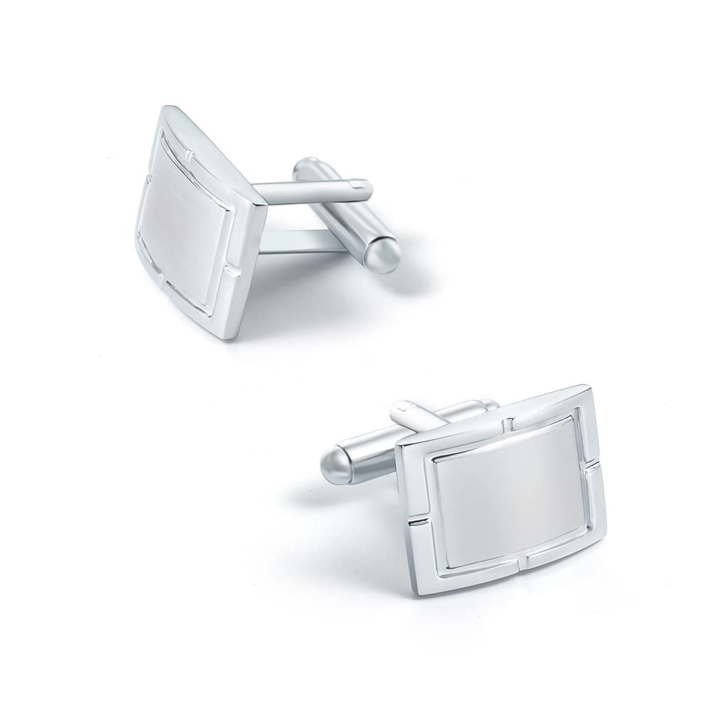 Set Uomo Gemelli E Fermacravatta In Argento - STERLL, Design Elegante, Confezione Regalo