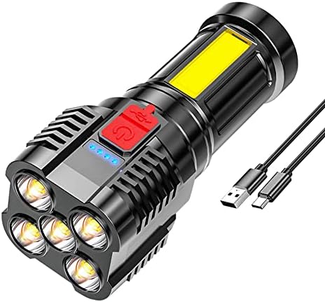 CalmGeek Torcia 5 LED Potente USB Ricaricabile Portatile Da Lavoro calmgeek-torcia-5-led-potente-usb-ricaricabile-portatile-da-lavoro
