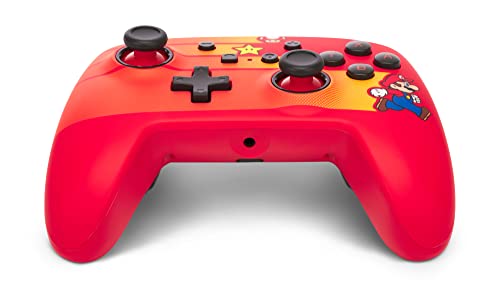 PowerA Manette filaire améliorée pour Nintendo Switch, modèle Switch OLED et Nintendo Switch Lite, accessoire de jeu, manette de jeu, manette filaire, sous licence officielle - Speedster Mario