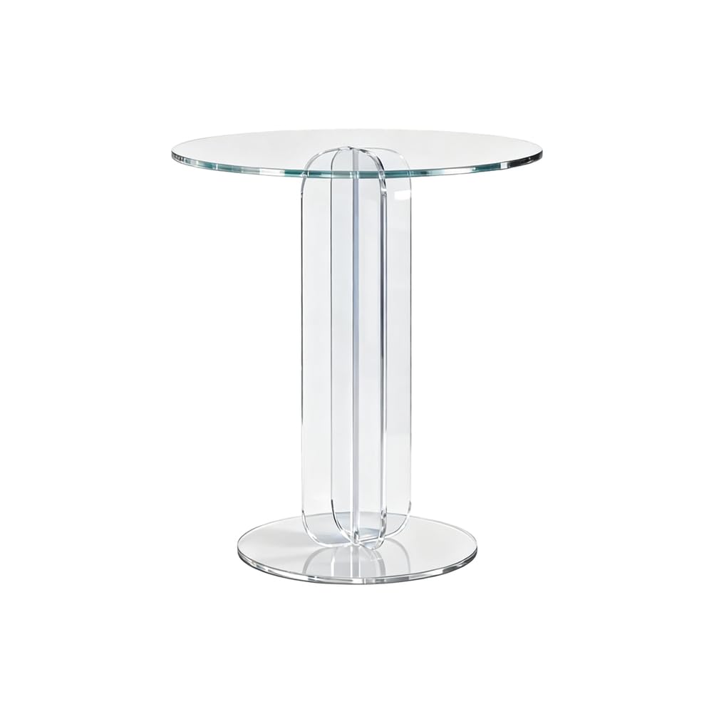 Transparent Acrylic Coffee Tables, Living Room Corner Sofa Side Bedroom Nightstand, First Choice for Small Spaces, Suitable Various Scenarios,Clear,45 * 45 50cm