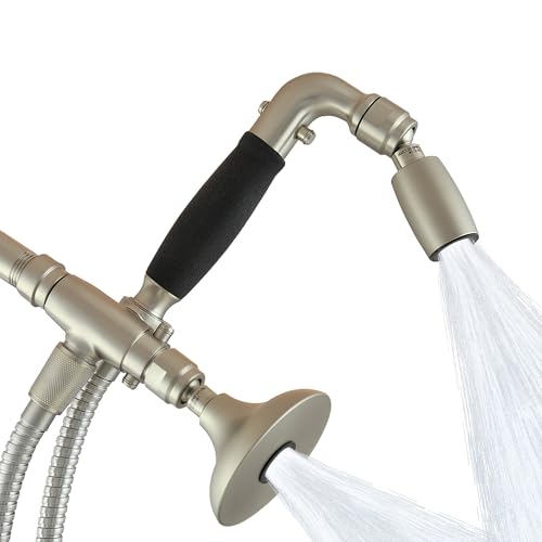 Cabezal de Ducha Combo Fijo y Manual Metal Sin Plomo