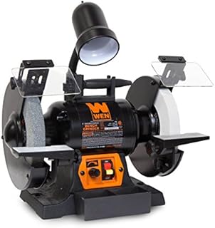WEN BG4280 5-Amp 8-Inch Variable Speed Bench Grinder with Flexible Work Light