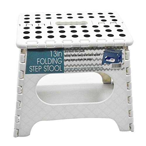最安値 Weifu 踏み台 ステップ 折りたたみ ステップ台 折りたたみチェア 耐荷重150kg 収納持ち運び便利 滑り止め 大人 子供 兼用 白 の価格比較