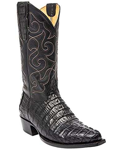 Men's Rock City Fuscus Caiman Western Boot Snip Toe - Bbme601