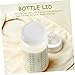 SUPVOX Baby Bottle Sealing Discs 10pcs Plastic Replacement Caps Leakproof Milk Bottle Lids for Feeding Routine