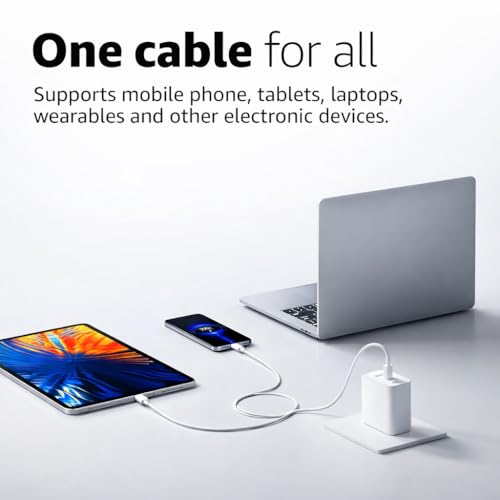 Image of PD Original C2C TurboPower Charging Cable 1M High Speed Type-C USB Cable For Samsung Galaxy A14 /S23 /S24 /S25 /FE /X3 Pro, Mi 14 /Moto One Series /Ultra| Fusion /12 /11 /XR /XS /X /8 Plus (JSM LQ4)