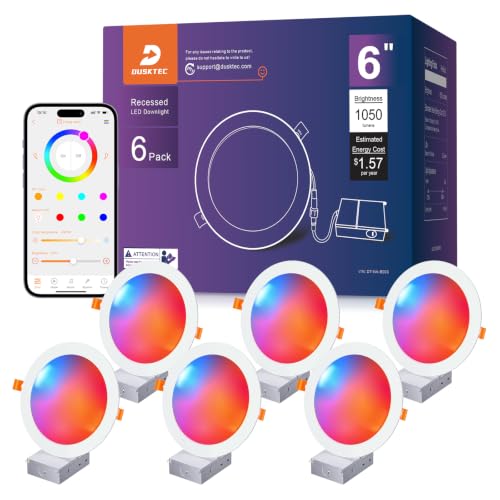 DUSKTEC Smart Recessed Lighting 6 Inch