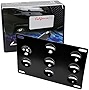 iJDMTOY No Drill Front Bumper Tow Hook License Plate Mounting Bracket Adapter Kit Compatible With Audi A4 A5 A7 S4 S5 S7 RS5 RS7 etc