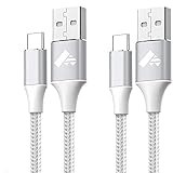 ✅【Perfektes 2-Pack USB Typ C Ladekabel】: Diese flexiblen,erwirrungsfreien 1+2M USB C Aufladekabel sind geeignet für eine Vielzahl von alltäglichen Verbindungsbedürfnissen und hoch portabel. Sie können sich auf das Sofa legen, um gleichzeitig Ihren Samsung S8 und Huawei P20 aufzuladen.Und Sie können dieses USB C Ladekabel frei in Ihrem Schlafzimmer, Büro und sogar auf dem Rücksitz Ihres Autos verwenden.